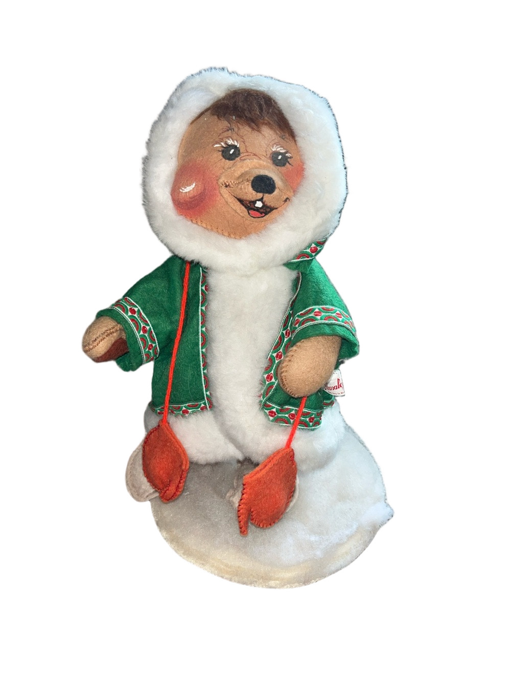 Vintage Annalee Dolls Eskimo Bear 1988 Winter Christmas 8058 AL706